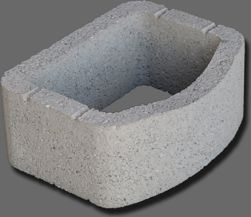 Növénytámfal kertépítő elem - beton támfal - (Kertépítő elemek)